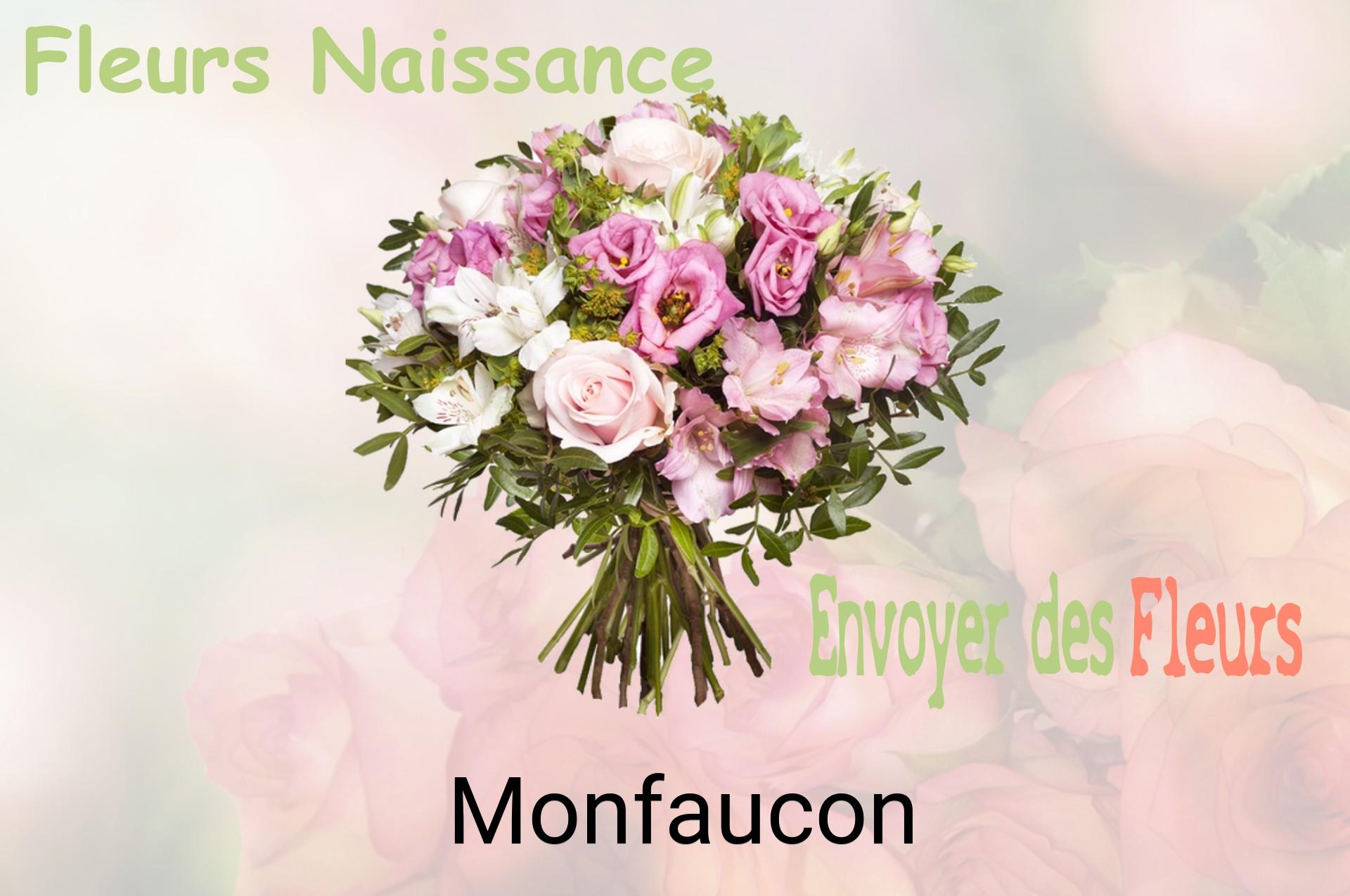 Bouquet de fleurs de naissance livré à Monfaucon