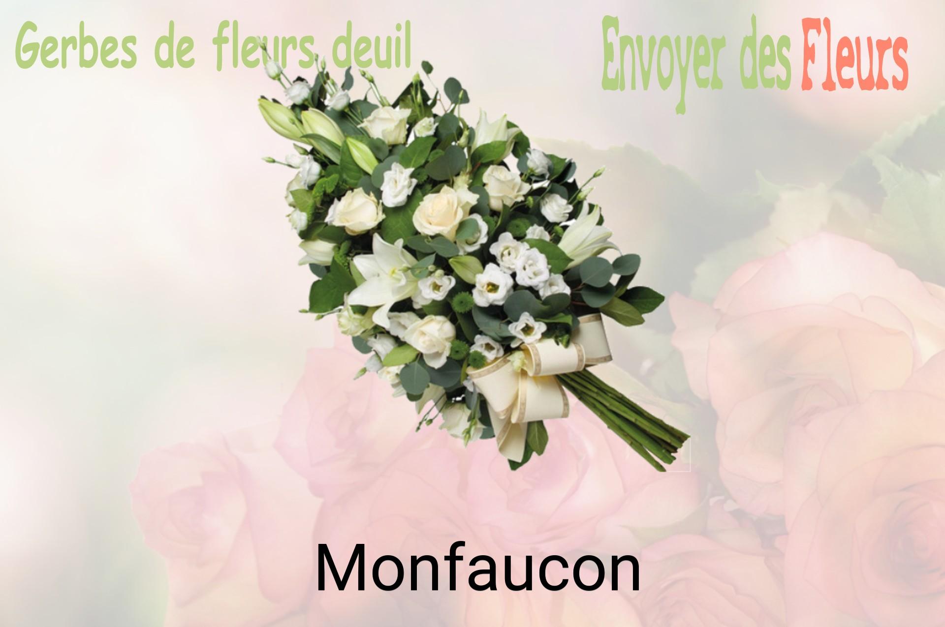 Gerbe de fleurs de deuil livrée à Monfaucon